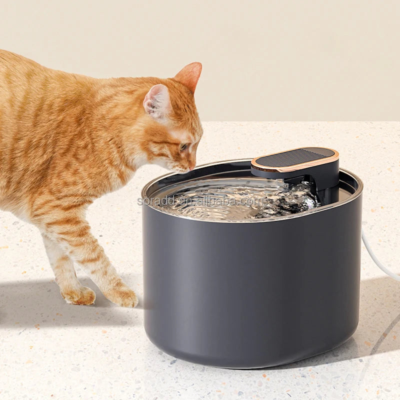 2025 Large Capacity Smart Pet Water Dispenser Accessories Automatic Circulate Filtering Cat and Dog 3L Water Fountain