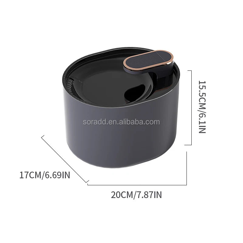 2025 Large Capacity Smart Pet Water Dispenser Accessories Automatic Circulate Filtering Cat and Dog 3L Water Fountain