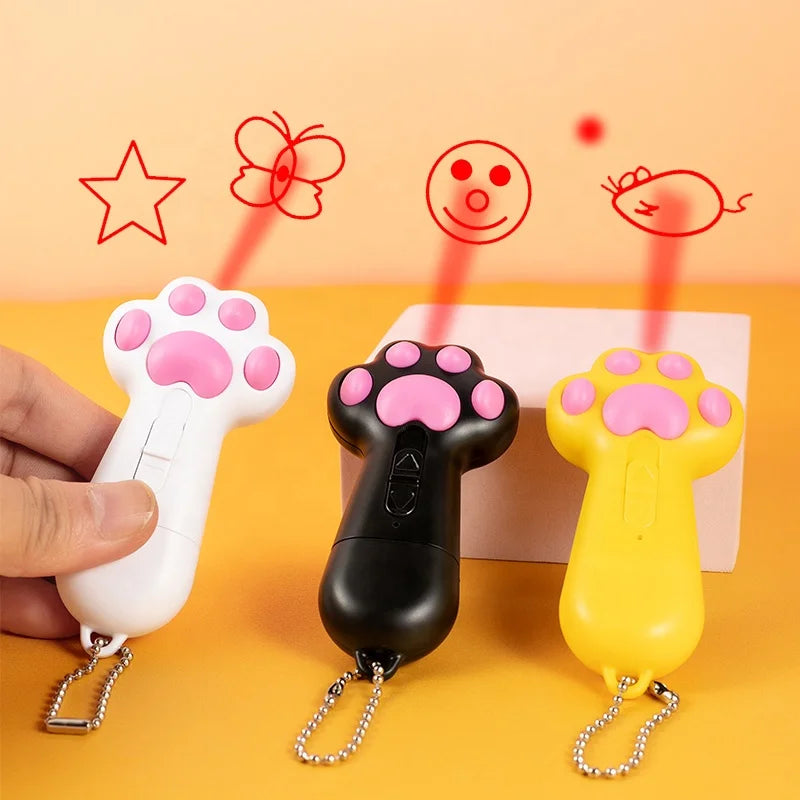 Cat Claws Laser for Cats Interactive Pet Toys 7 in 1 Laser Patterns USB Rechargeable Cat Dog Teaser Toy for Chasing and Exercise